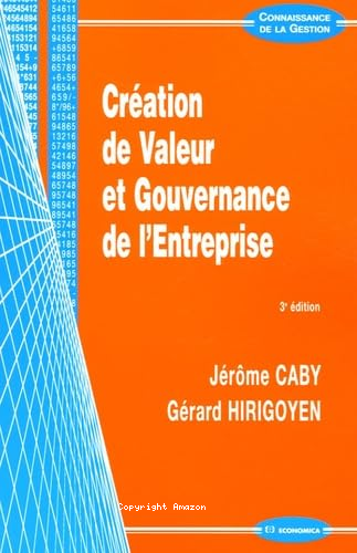 Création de valeur et gouvernance de l'Entreprise