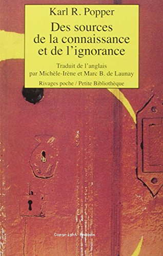 Des sources de la connaissance et de l'ignorance