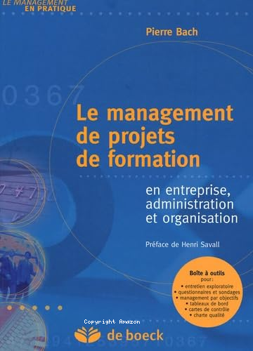 Le management de projets de formation