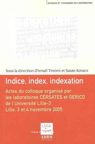 Indice,index,indexation