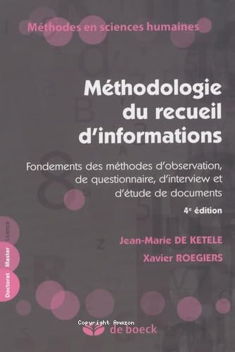 Méthodologie du recueil d'informations