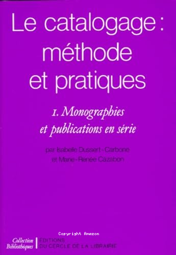 1. Monographies et publications en série