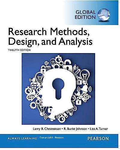 Research methods, design, and analysis