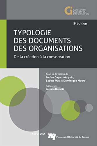 Typologie des documents des organisations