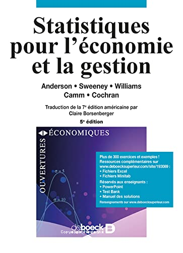 Statistiques pour l'économie et la gestion