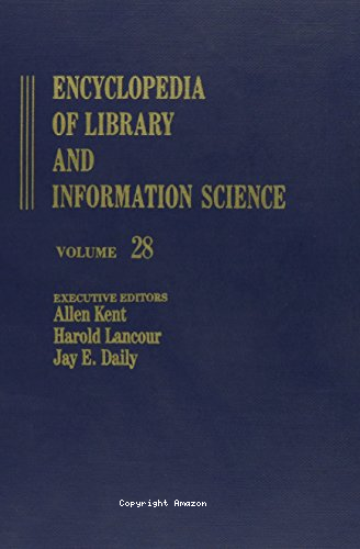 Encyclopedia of library and information science 