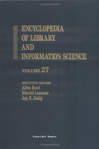 Encyclopedia of library and information science 