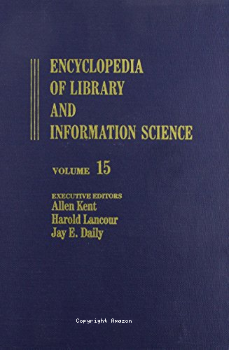 Encyclopedia of library and information science 