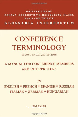 Conference terminology 