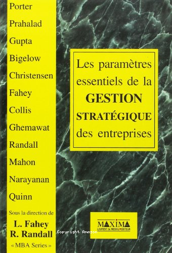 Les Paramètres essentiels de la gestion stratégique des entreprises