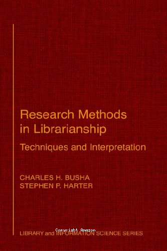 Research methods in librarianship 