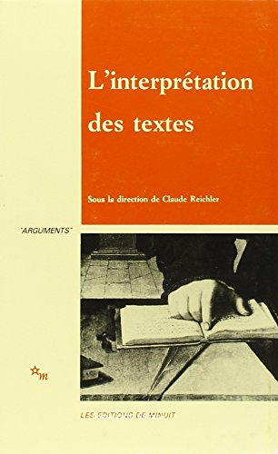 L'Interprétation des textes