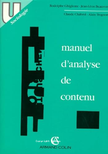 Manuel d'analyse de contenu