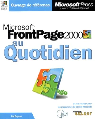 Microsoft FrontPage 2000 au quotidien