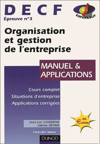 Organisation et gestion de l'entreprise 