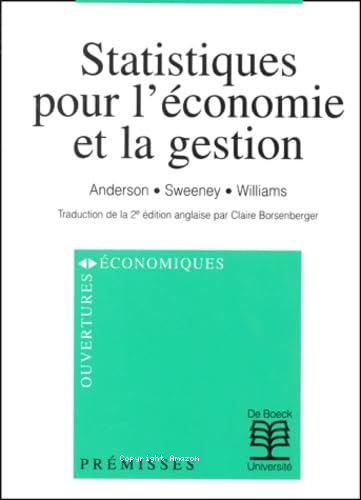 Statistiques pour l'économie et la gestion