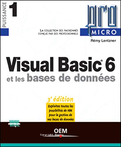 Visual basic 6 et les bases de données