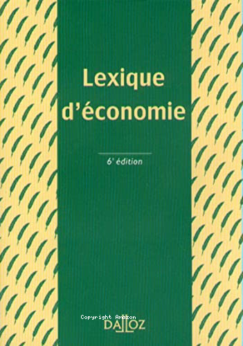 Lexique d'économie