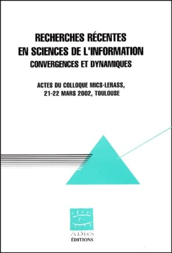 Recherches récentes en sciences de l'information 