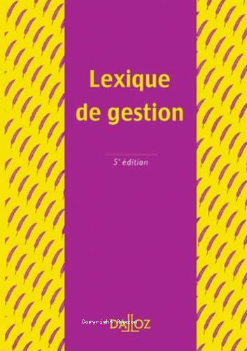 Lexique de gestion