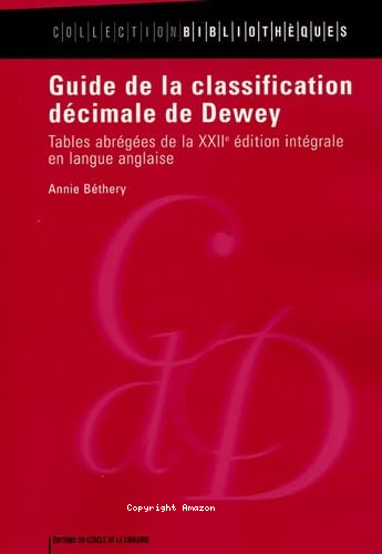 Guide de la classification décimale de Dewey 